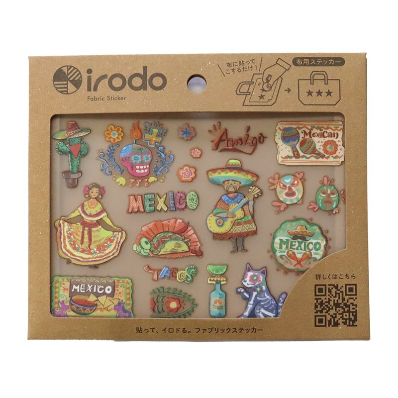 [irodo] World Travel Mexico (non-iron fabric transfer sticker) - สติกเกอร์ - วัสดุอื่นๆ หลากหลายสี