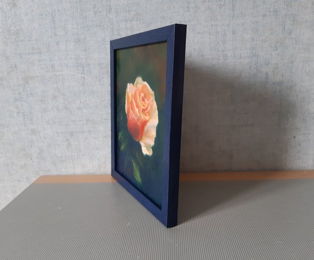油彩画「バラ」原画3D