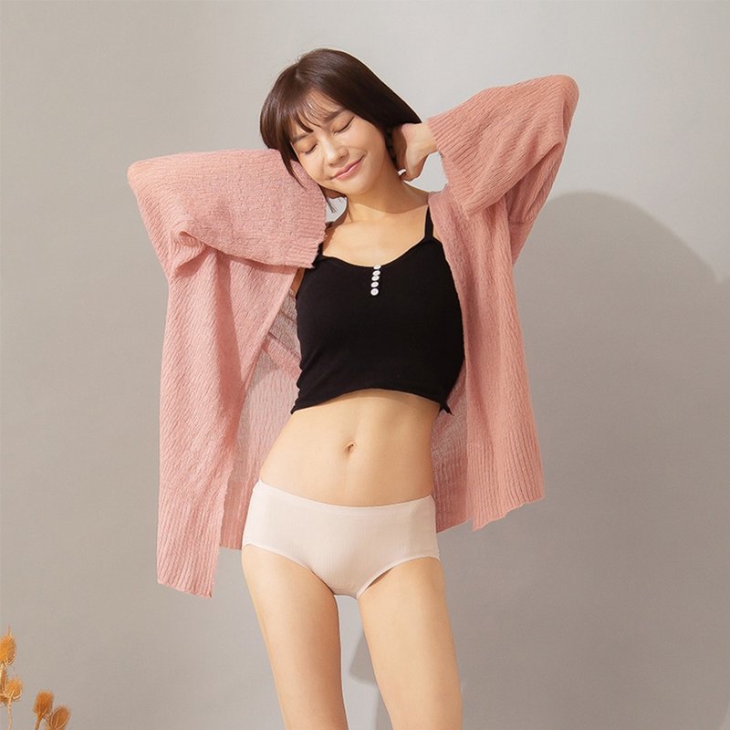 【FOOTER】舒芙感無痕內褲-膚(女內/M、XL) - 女內衣褲 - 其他人造纖維 卡其色
