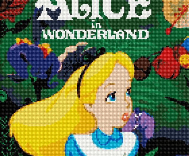 Disney-Alice in Wonderland Alice-Diamond Painting 40x50cm