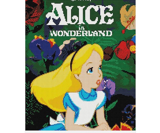 Disney-Alice in Wonderland Alice-Diamond Painting 40x50cm