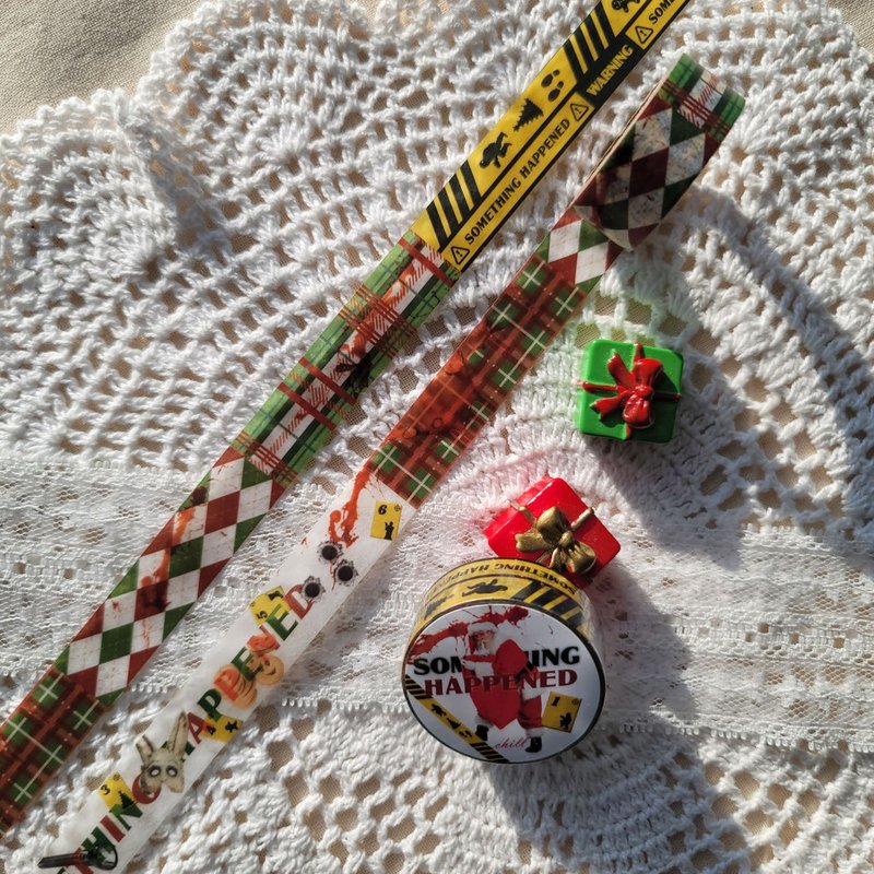 Something Happened Pattern Washitape - 紙膠帶/和紙/PET - 紙 多色