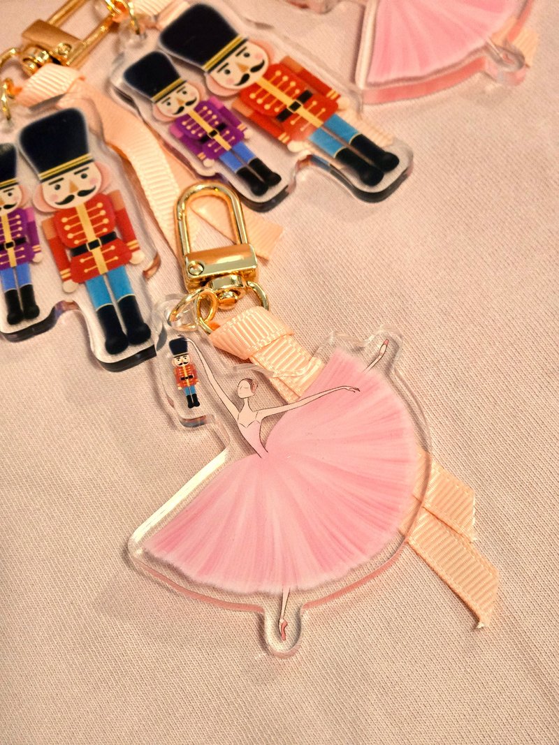 胡桃夾子與嘉麗匙扣 - 鑰匙圈/鑰匙包 - 壓克力 