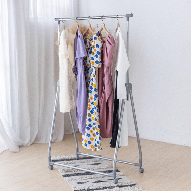 Lightweight folding A-shaped clothes drying rack, clothes drying rack, floor-standing rack, extension clothes hanger, hanging clothes rack - ตะขอที่แขวน - โลหะ 