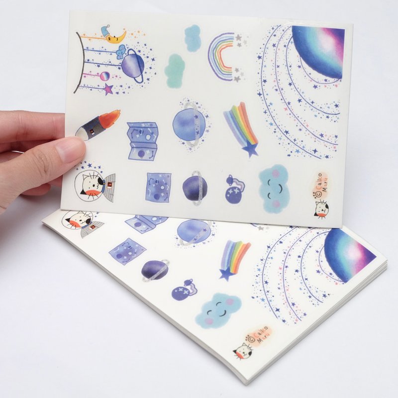 外太空貼紙 - 貼紙 - 紙 透明