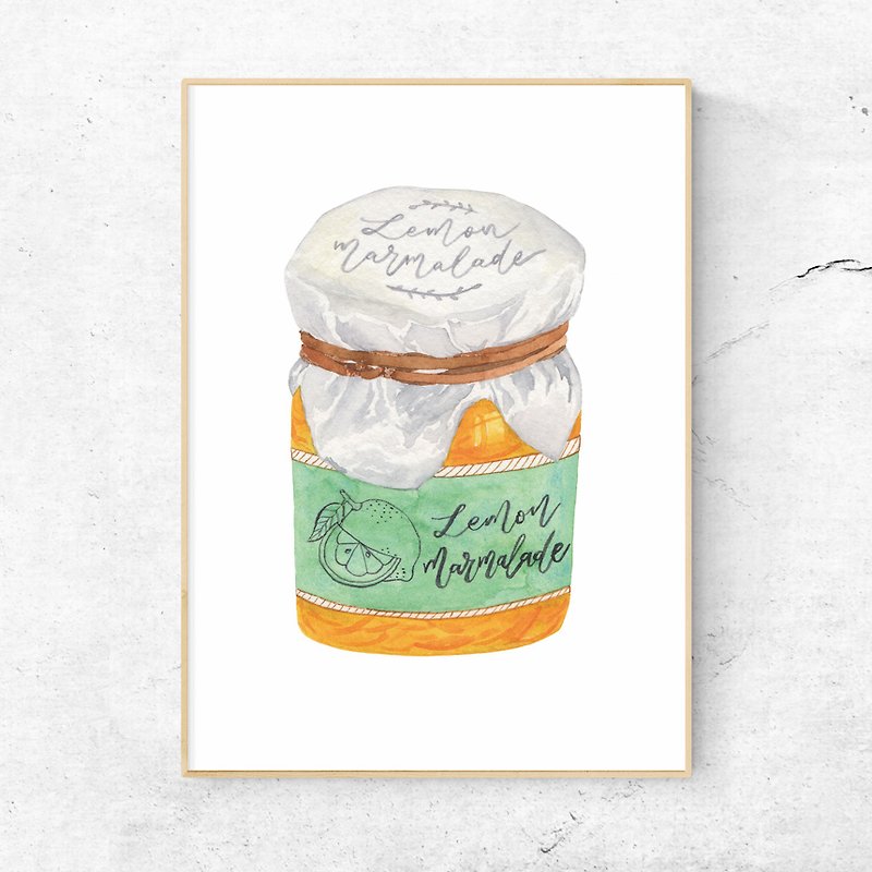 Lemon Marmelade Art Print - Cards & Postcards - Paper Orange