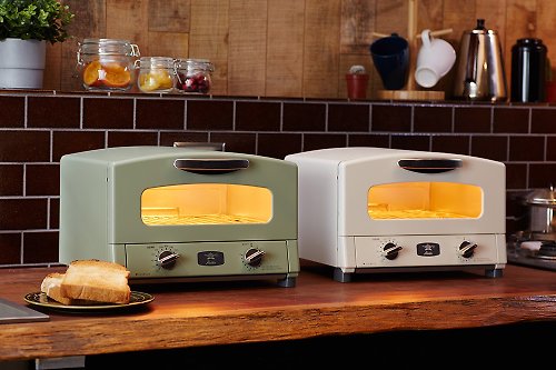 可易家電 日本Sengoku Aladdin千石阿拉丁-專利0.2秒瞬熱2枚燒復古多用烤箱