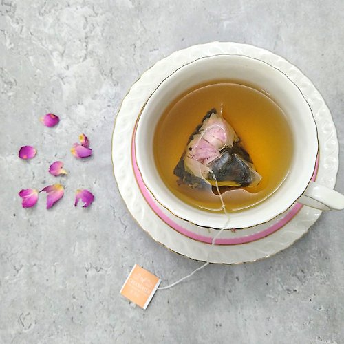 香茶仕 CHAMAISE 玫瑰烏龍茶 | 立體三角原葉茶包 | 台灣茶 | 法國玫瑰 | 花茶