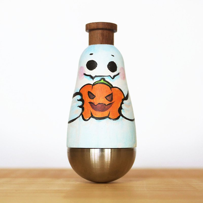 Wen Sen Di – Halloween Ghost and Pumpkin Kazoo KAZOO Figure - กีตาร์เครื่องดนตรี - ไม้ ขาว
