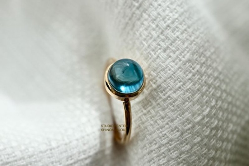 Pinkoi Proxy Purchase - K10 [London blue topaz Stone meaning] ring - General Rings - Gemstone 