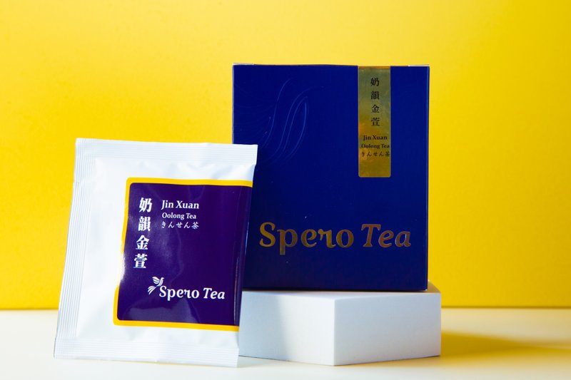 奶韻金萱 原葉三角立體茶包 - 湛藍盒裝8入 - 茶葉/茶包/水果茶 - 新鮮食材 