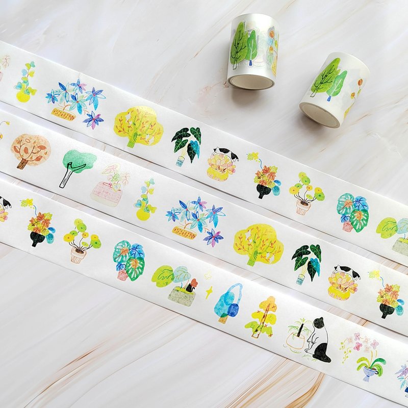 [Tape] PET Japanese paper tape cutting notebook with 5-meter roll - Washi Tape - Paper Multicolor