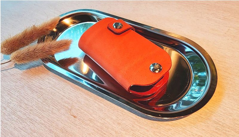 Leather car key cover (universal) - Keychains - Genuine Leather Multicolor