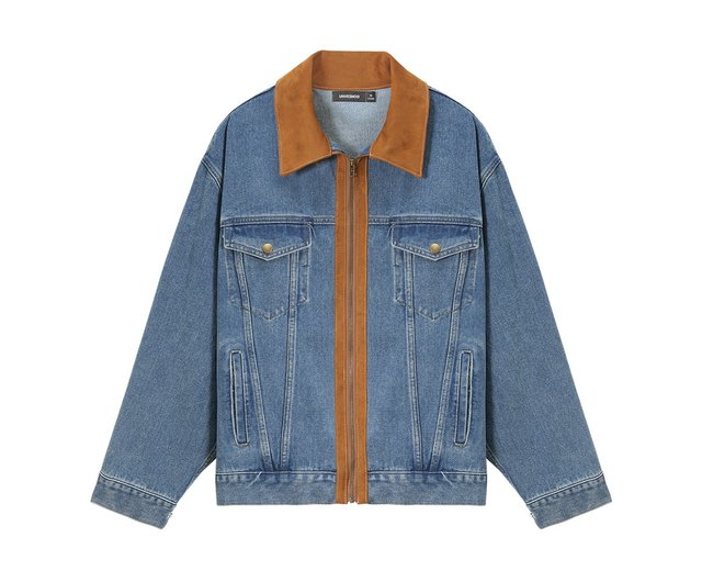ジャケット・アウター UNVESNO Washed nostalgic denim jacket UNVESNO Washed nostalgic denim jacket