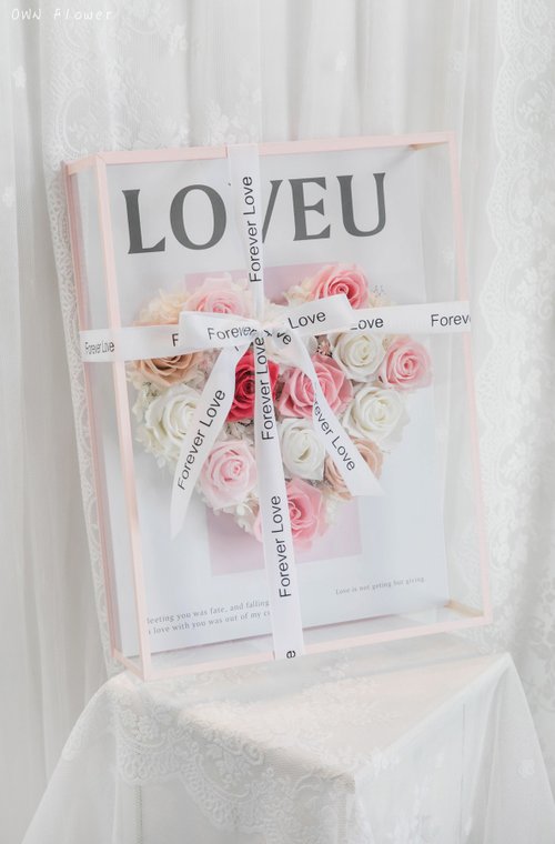 OWN Flower花藝設計 永生玫瑰花盒/不凋花盒/永生花禮/玫瑰禮盒/情人節禮物/生日禮物