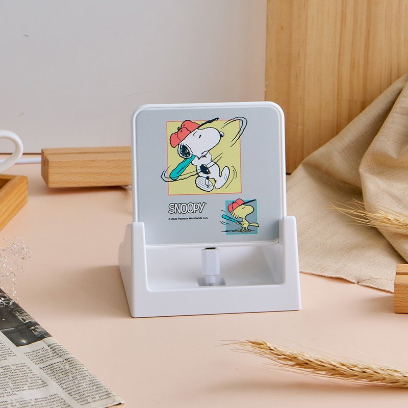 SNOOPY史努比 標準揮棒15W可拆式快充無線充電器 - 無線充電盤/板/座 - 塑膠 白色