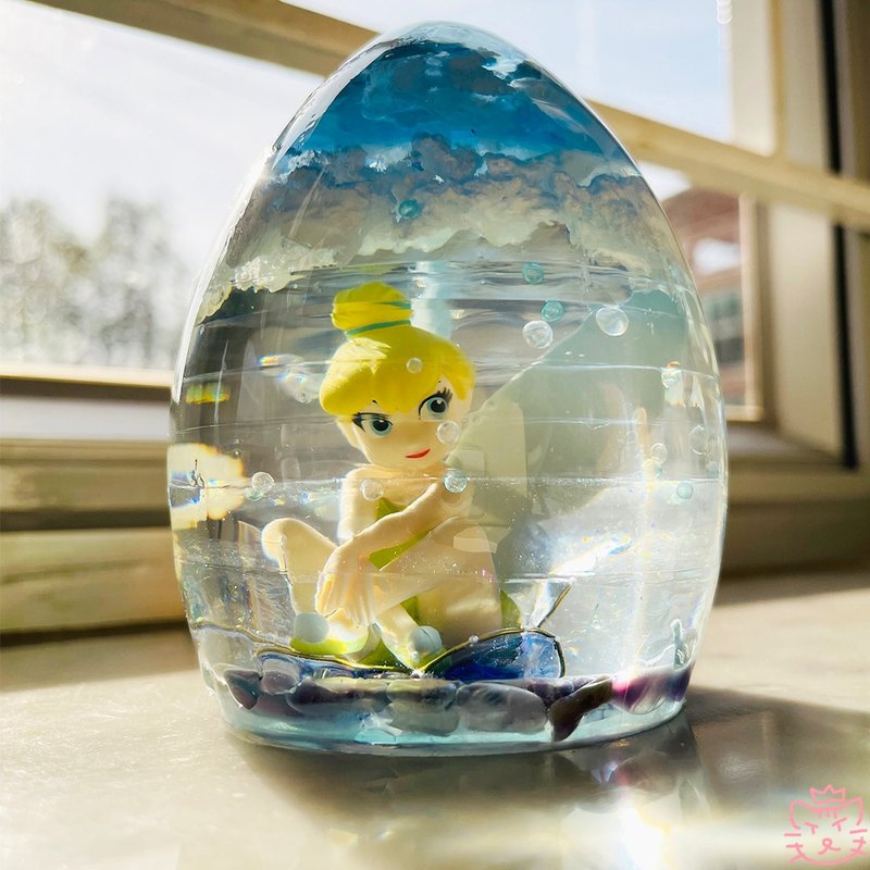 Tinker Bell小叮噹仙子小夜燈 | 手作創意滴膠夜燈 - yyhandmade - 擺飾/家飾品 - 樹脂 