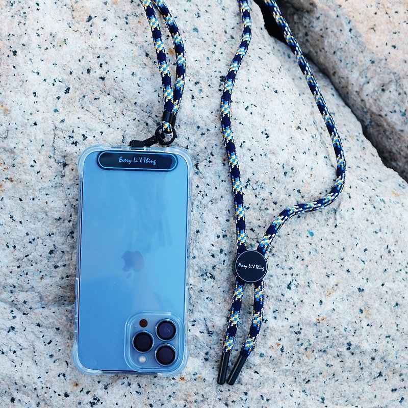 Adjustable 7mm Cross Stitch Phone Strap - Ukraine - อุปกรณ์เสริมอื่น ๆ - วัสดุอื่นๆ สีน้ำเงิน