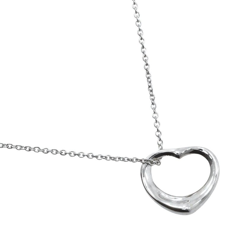 【日本直送】ティファニー TIFFANY&Co. オープンハート ネックレス エルサ・ペレッティ シルバー925 ハート 約2.9g レディース【中古】 - 項鍊 - 銀 銀色