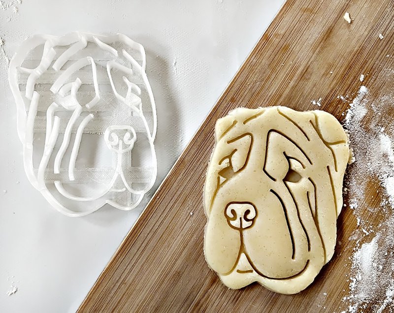 Shar Pei Cookie Cutter / Dog portrait cutter / 3D printed - 其他 - 塑膠 