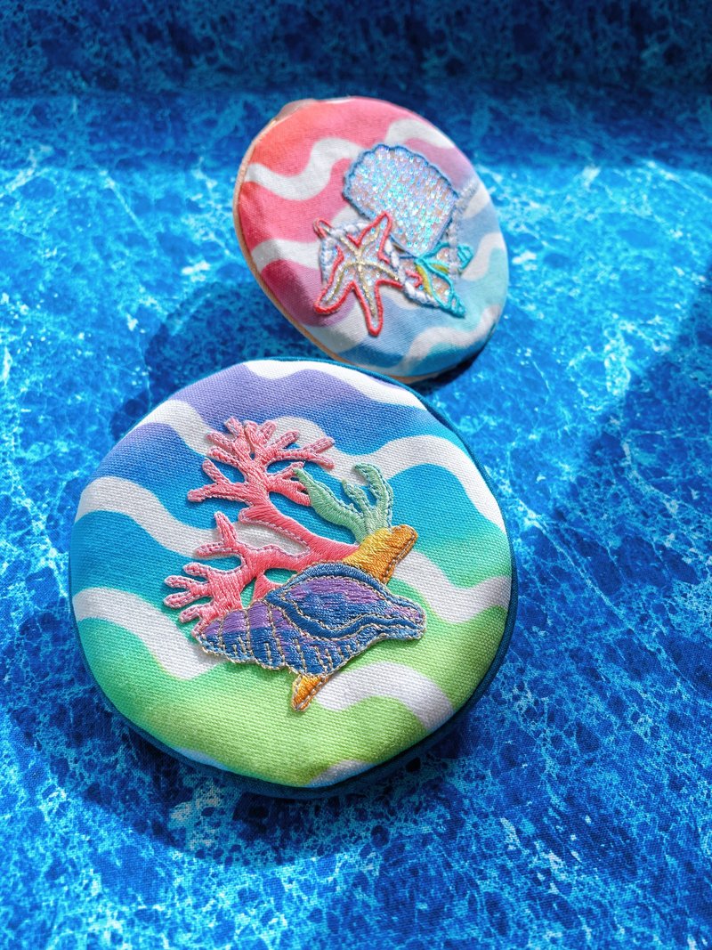 【最後現貨】海波浪零錢包 - 手拿包 - 棉．麻 多色