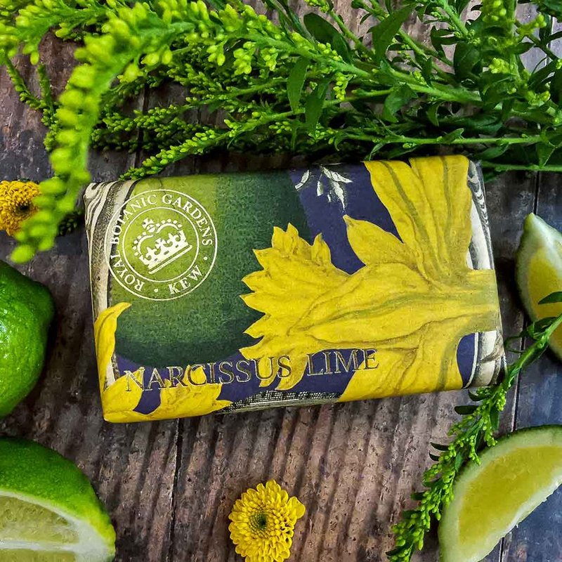 [A must-have gift] British ESC Royal Botanic Gardens Shea Butter Handmade Soap 2 Pack - Narcissus and Green - สบู่ - วัสดุอื่นๆ 