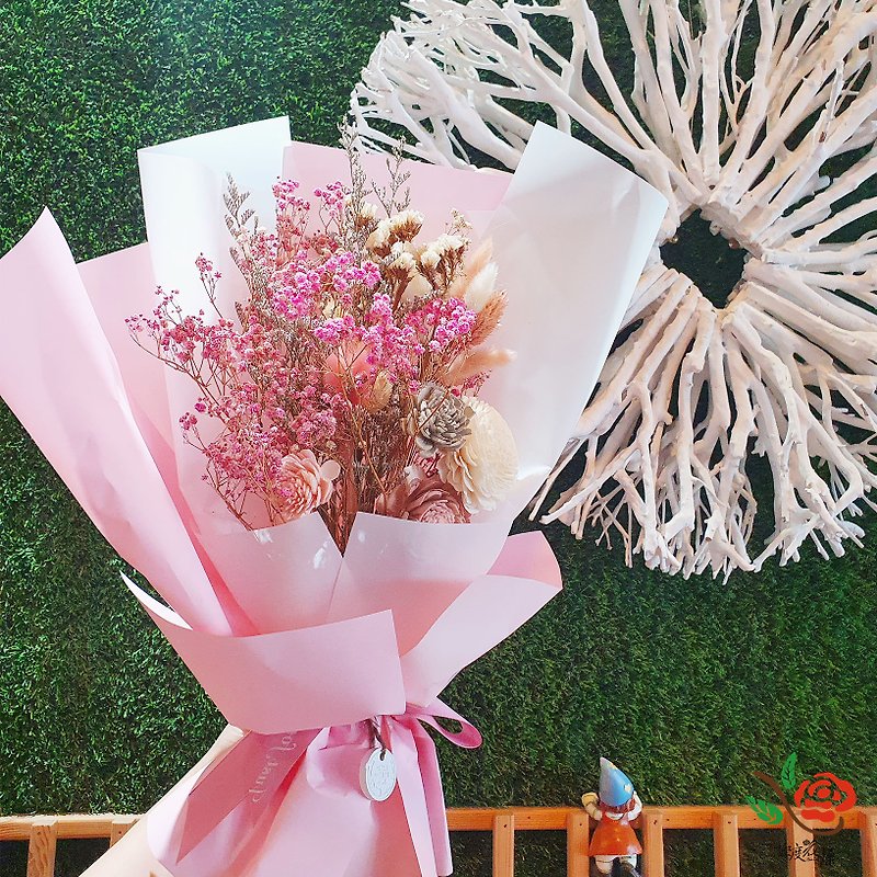 Gift Bouquet Extremely Dry and Immortal Flower - ช่อดอกไม้แห้ง - พืช/ดอกไม้ หลากหลายสี