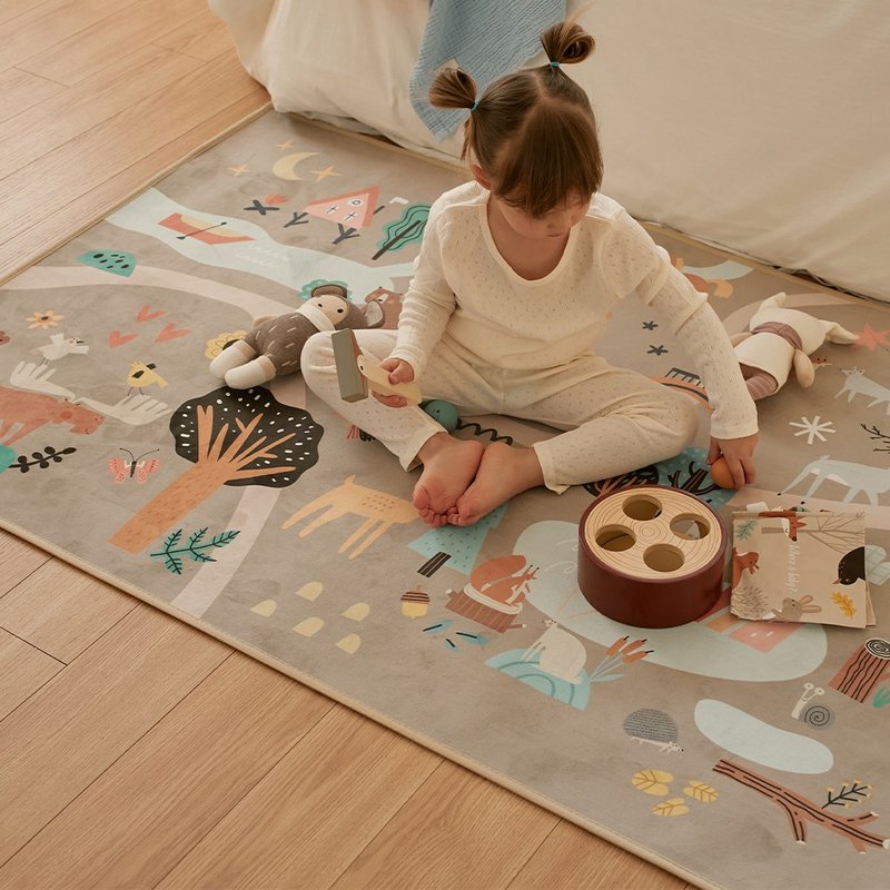 Cherry and Harry - Forest Waterproof Washable Play Rug - 地墊/地毯 - 其他材質 