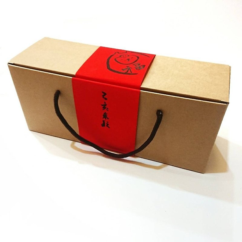 2019 pig year l wty handwritten A Chai Chunlian gift box packaging - ถุงอั่งเปา/ตุ้ยเลี้ยง - กระดาษ สีแดง