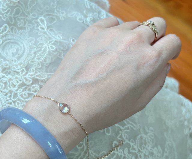 Moonstone Drop Bracelet