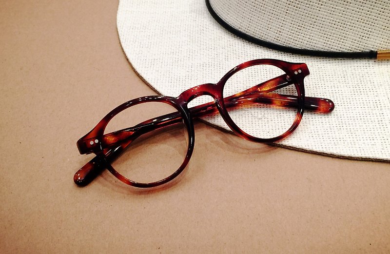 復古圓框眼鏡 傳統手藝 日本IOFT國際眼鏡展得獎品牌 日本手造 Handmade in Japan Round Oval Shape eyeglasses frame eyewear - 眼鏡/眼鏡框 - 其他材質 