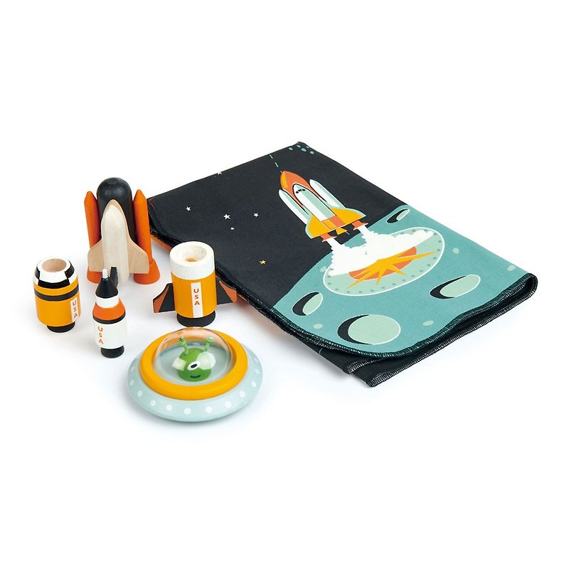 太空探險遊戲組 - 嬰幼兒玩具/毛公仔 - 木頭 