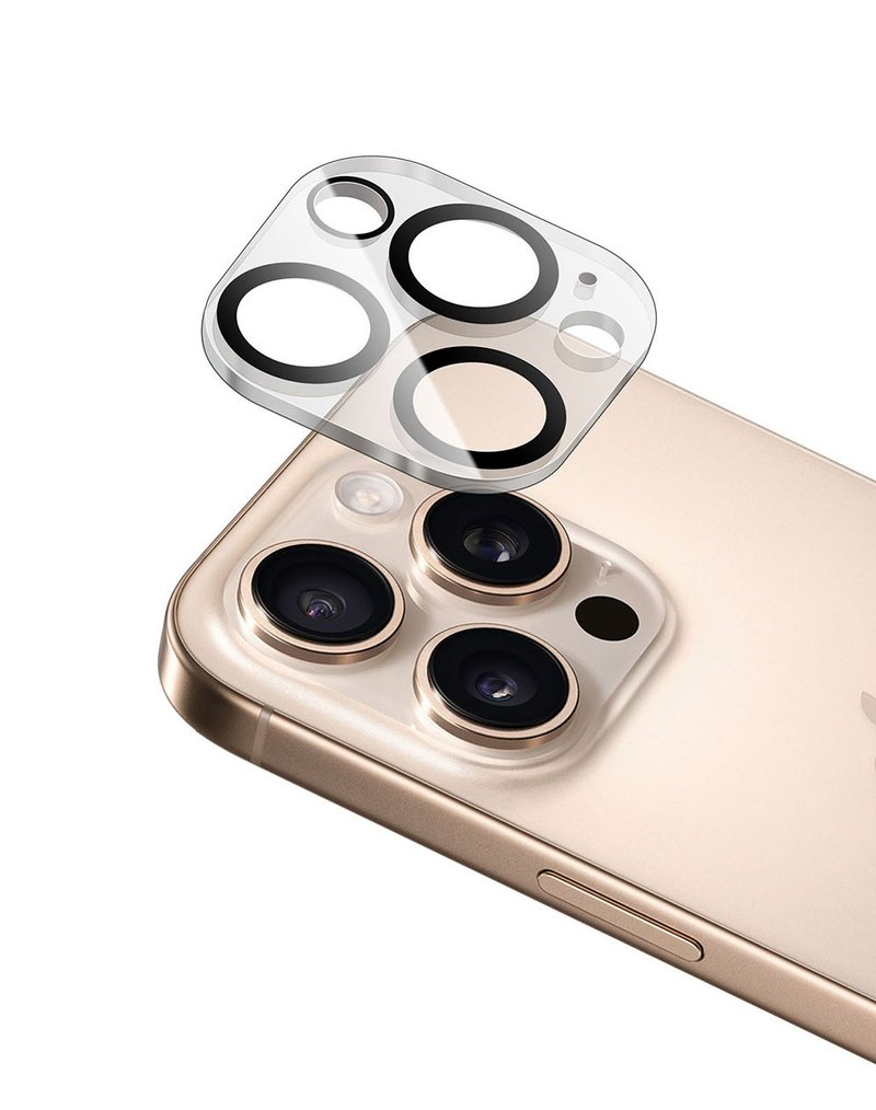iPhone 16 Pro / iPhone 16 Pro Max 通用蘋果相機鏡頭貼-抗菌型 - 手機配件 - 其他材質 透明