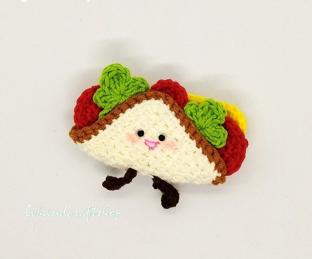 小*1様 サンドウィッチくんのキーホルダー〇 編みぐるみ 小*1様 サンドウィッチくんのキーホルダー〇 編みぐるみ 小*1様