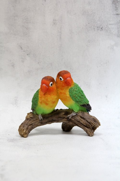 SÜSS Living生活良品 ZOOCRAFT擬真動物系列情侶鸚鵡造型迴紋針吸鐵/桌上擺飾/文具收納
