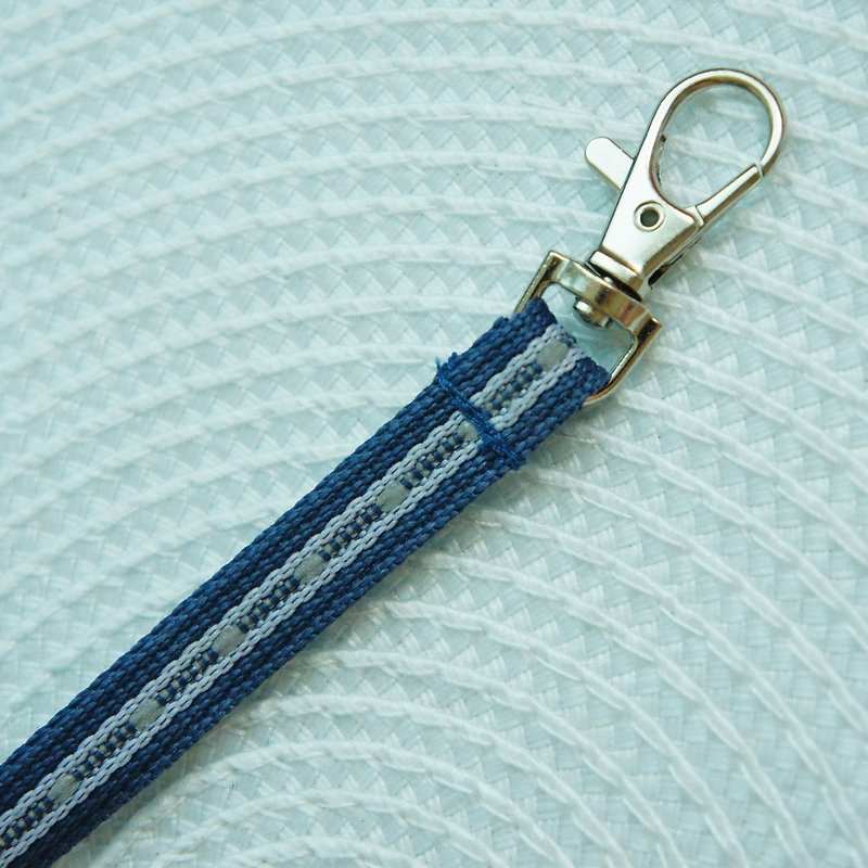 Lovely[Luminous Neck Strap A, Blue Jumping Gray] ID Strap, Mobile Phone Strap, Key Strap N - Lanyards & Straps - Other Materials Blue