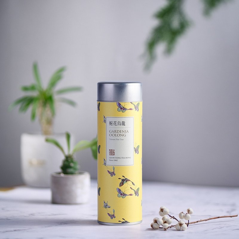 嶢陽茶行 | 梔花烏龍茶 三角立體茶包(14包入) 繽紛高罐 - 茶葉/茶包/水果茶 - 新鮮食材 