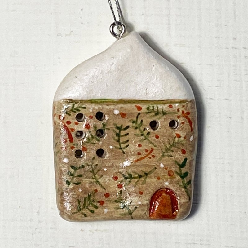 土製品/掛飾/花花屋/NO.71 - 擺飾/家飾品 - 黏土 咖啡色