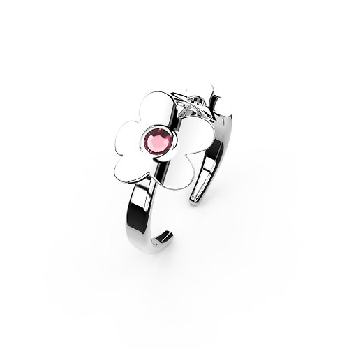 Mille-Feuille Fashion 【Pinkoi x SOU・SOU】粉晶水晶戒指 | 十月誕生石