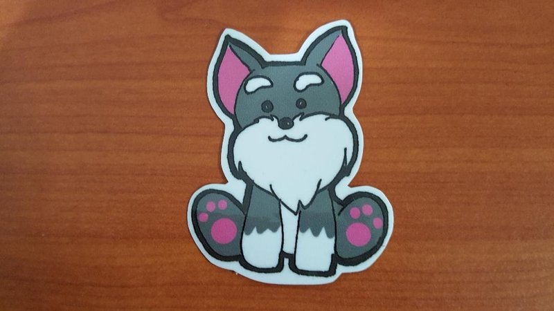 Schnauzer dog waterproof sticker - สติกเกอร์ - กระดาษ 