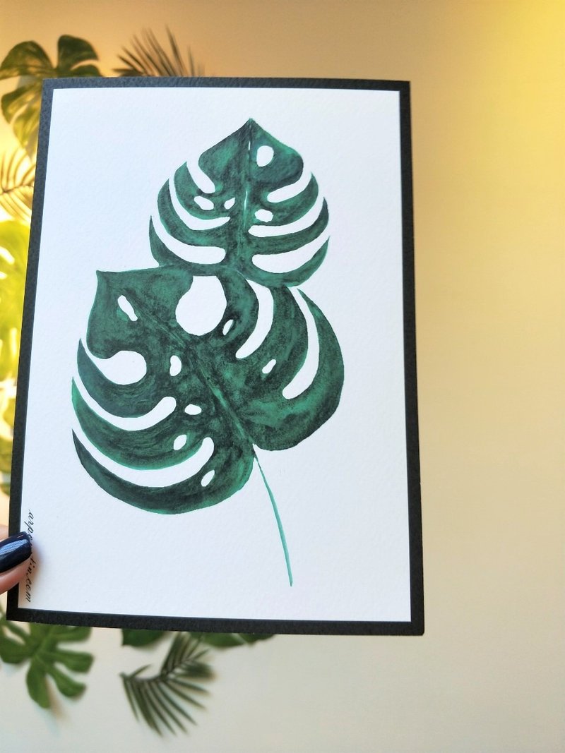 掛畫/裝飾畫/海報/裝飾畫片/居家佈置/手繪/Wall decor - 壁貼/牆壁裝飾 - 紙 白色