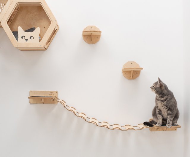 キャットウォークブリッジ、猫フローティングシェルフ、壁掛け猫