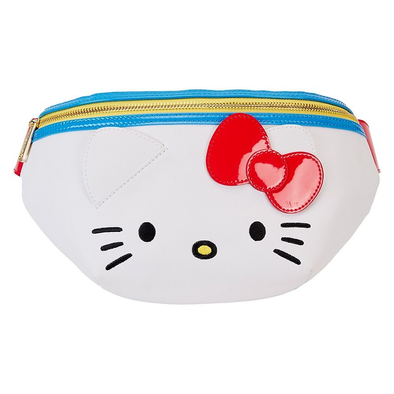 LOUNGEFLY-Hello Kitty 50th Anniversary Fashion Belt Bag - Messenger Bags & Sling Bags - Faux Leather White