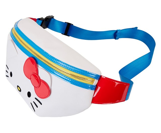 LOUNGEFLY サンリオ ハローキティ 50 ウエストバッグ LoungeFLY-ハローキティ50周年記念ファッションベルトバッグ