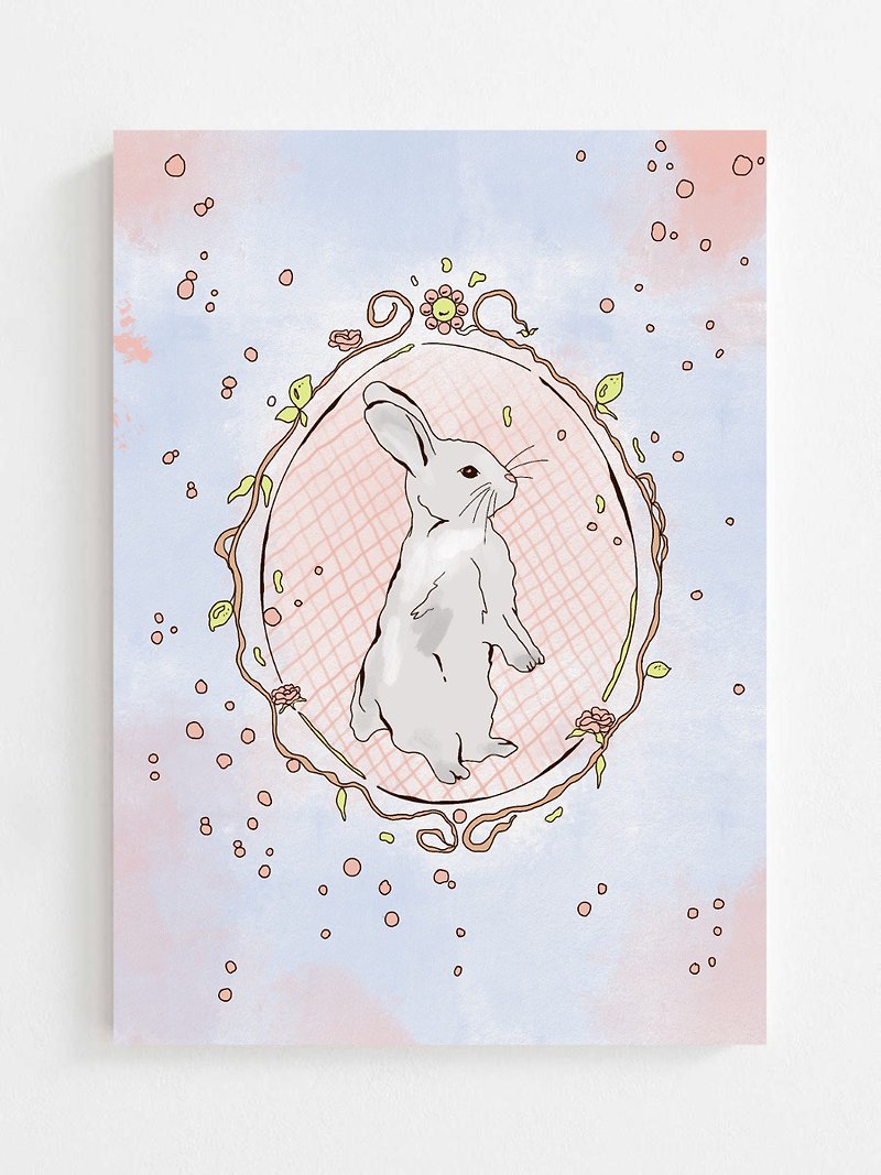 Lucky rabbit greeting card / Zodiac rabbit year - Cards & Postcards - Paper Multicolor