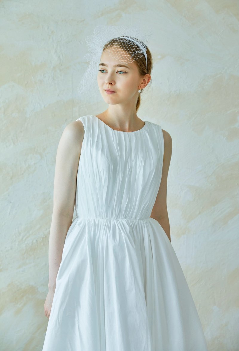 Agnes Taffeta Dress - ชุดราตรี - ผ้าไหม ขาว