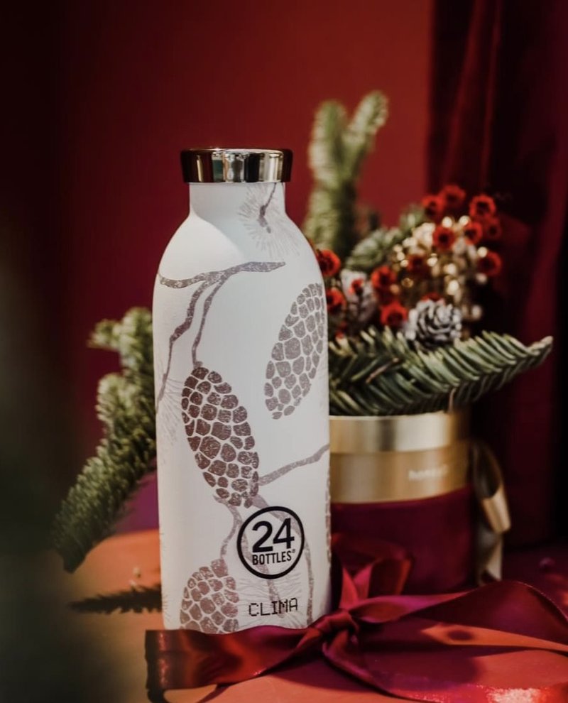 意大利24Bottles【CLIMA冷熱保溫系列】Gold Pine - 不鏽鋼瓶 - 保溫瓶/保溫杯 - 不鏽鋼 灰色
