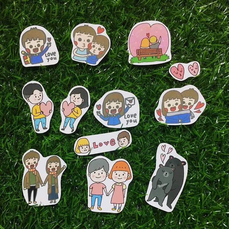 【CHIHHSIN Xiaoning】【CHIH HSIN X Aya】Valentine's Day Sticker Pack - Stickers - Paper 