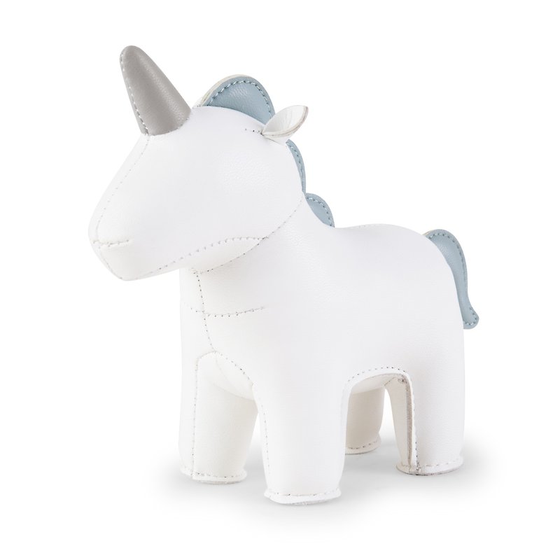 Zuny - Unicorn Nico 獨角獸造型動物 書擋 - 裝飾/擺設  - 人造皮革 多色