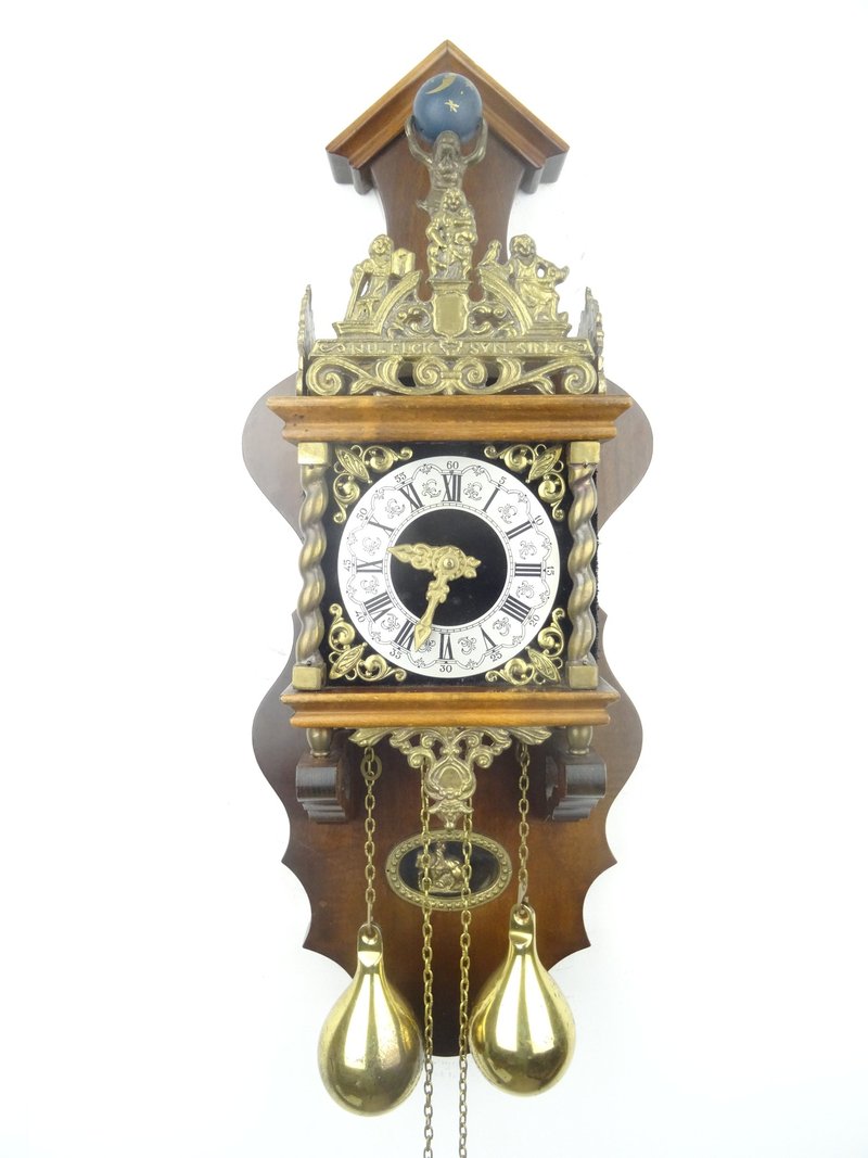 Zaanse Dutch Wall Clock Vintage Antique 8 day (Warmink WUBA Junghans Era) - นาฬิกา - ไม้ สีนำ้ตาล